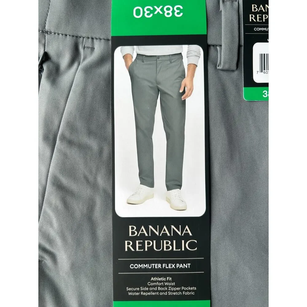 Banana Republic Men's Commuter Flex Pant Gray Size 38x30